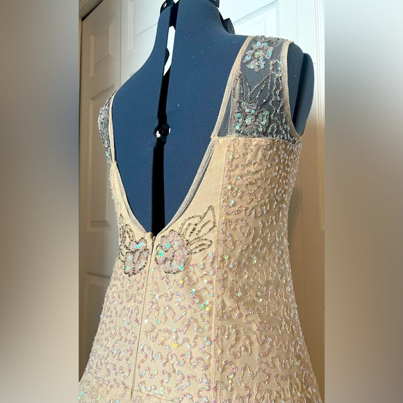 NWT ASOS Flapper Girl 20s style beaded Dress, Drop waist formal dress - Picture 6 of 16